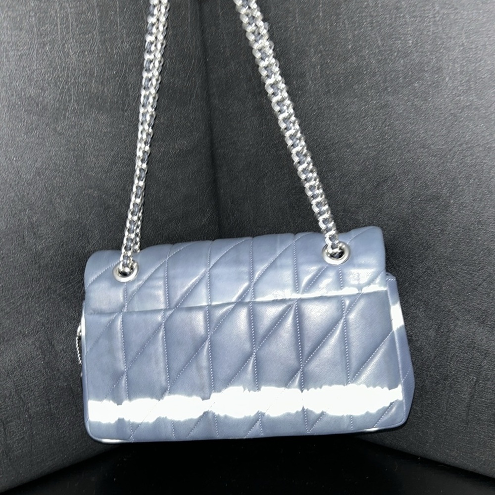 Coach Quilted Tie Dye Tabby 26 in Navy And White - Picture 3 of 14